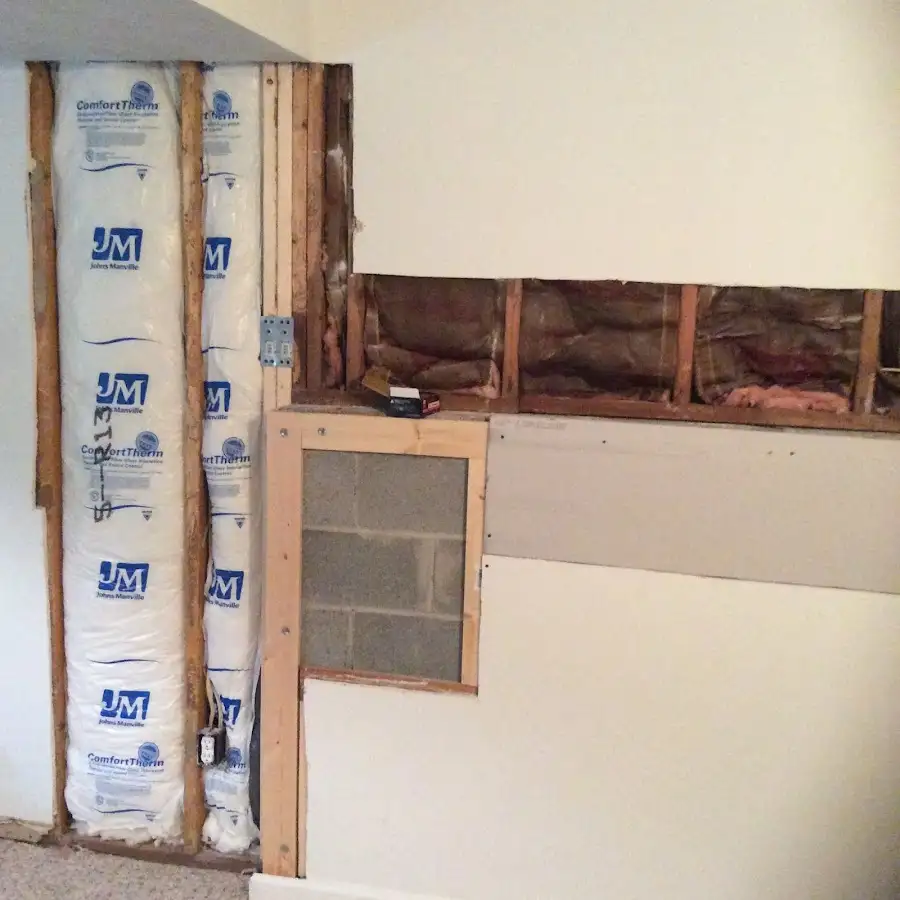Wall insulation replacement during Contents Cleaning & Restoration in Mabank